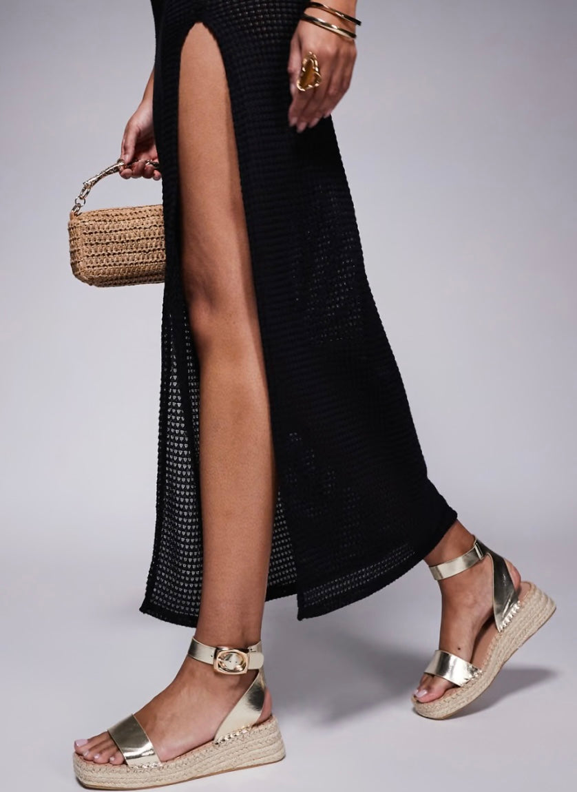 Sandalias negras